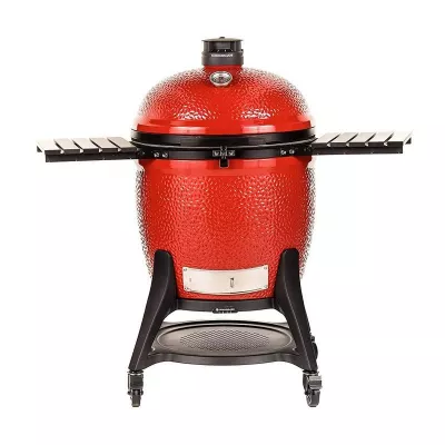 KAMADO JOE Керамический гриль Big Joe III*** Red МОБИЛЬНЫЙ с тележкой, боковыми полками, жароотсекателем и инструментами