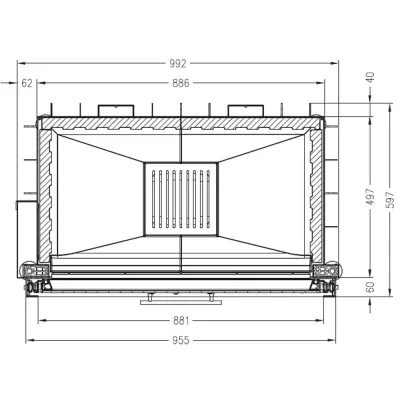 Каминная топка PALAZZETTI Sunny Fire 88 Front