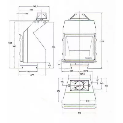 цена Каминная топка HERGOM H-03/80 Boiler