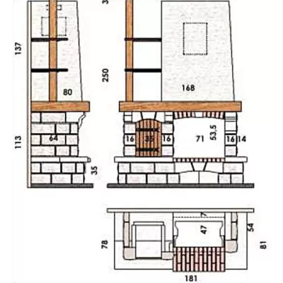 Каминная облицовка CHAZELLES Roquebrune