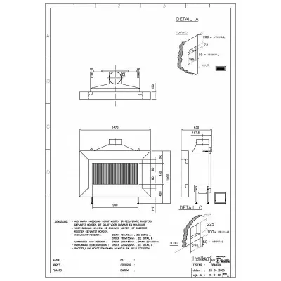 цена Дровяной камин BOLEY 840BR RVS Naarden стальной