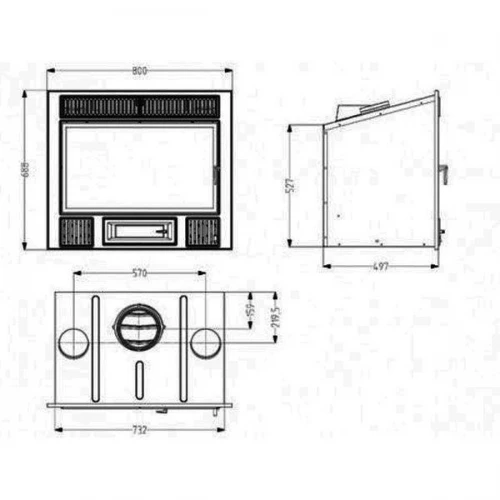Каминная топка HERGOM HERGOM C-3/80