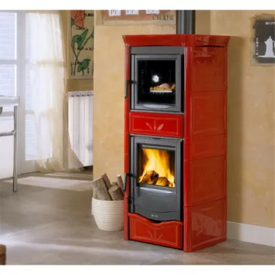 Печь La NORDICA La Nordica TERMONICOLETTA  FORNO  DSA 4,0 BORDEAUX (бордовый) с водяным контуром