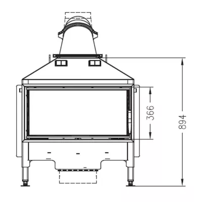 Каминная топка PALAZZETTI Sunny Fire Inserto 74