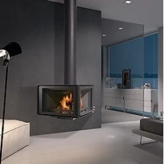 Дровяной камин ROCAL Vertex стальной
