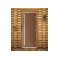 SAUNARU Дверь PREMIUM бронза мат 190х70