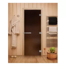 SAUNARU Дверь PROFI бронза мат 190х70