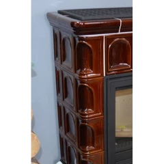 ABX Печь ABX Britania KI кафельная, белый цоколь