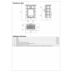 ABX Печь ABX Britania KI кафельная, кафельный цоколь