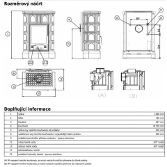 ABX Печь ABX Britania K кафельная, кафельный цоколь, с ТО 6.9кВт