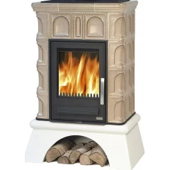 ABX Печь ABX Britania K кафельная, белый цоколь