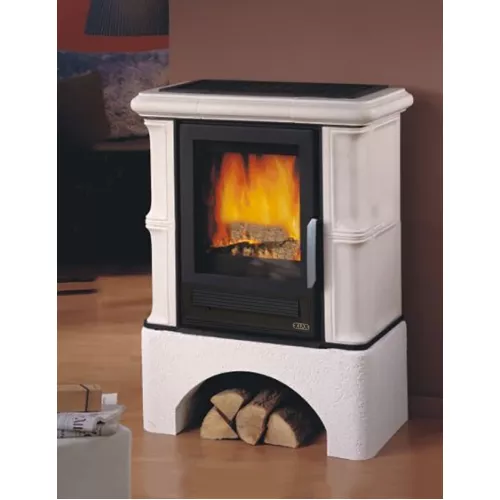 ABX Печь ABX Bavaria K кафельная, белый цоколь, с ТО 6.9кВт