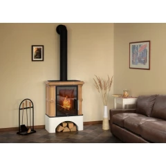 ABX Печь ABX Bavaria EXclusive кафельная, белый цоколь