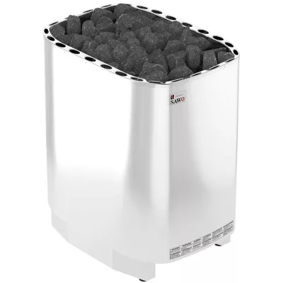 фото Электрическая печь SAWO SUPER SAVONIA V12 SAV-210NS-V12-Z (21 кВт,внутри оцинковка, снаружи нержавейка), выносной пульт (пульт и блок мощности докупаются отде