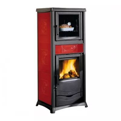 Печь La NORDICA La Nordica TERMOROSELLA PLUS  FORNO  DSA 4,0 LIBERTY BORDEAUX (бордовый) с водяным контуром