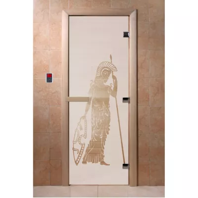 - SAUNARU Дверь BASE сатин с рисунком 180х80 картинка
