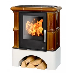 ABX Печь ABX Bavaria KI кафельная, белый цоколь, с ТО 6.9кВт