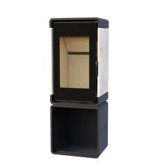 АСТОВ Печь-камин КУБ ПК 4581 (в камне с дровником)