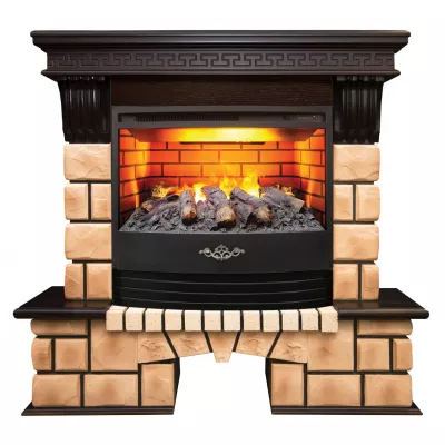 цена Электрокамин RealFlame Stone Brick с Firestar 25,5 3D