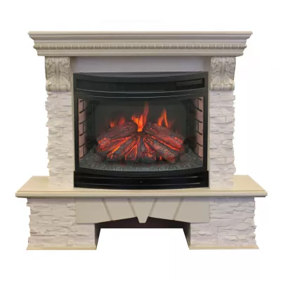 фото Электрокамин RealFlame Rockland LUX 25 WT с FireField 25 SIR