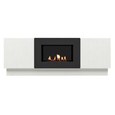 купить Тумба с биокамином Firelight BFP/P-1400L белая