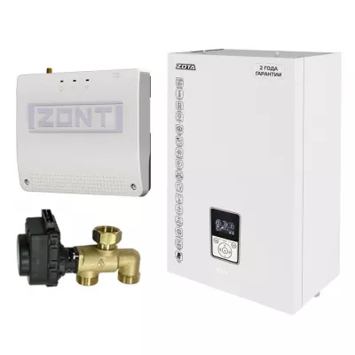 купить Миникотельная-SET ZOTA МК-X 9кВт (клапан ZOTA BPV+ZONT SMART 2.0 с OpenTherm ZOTA)