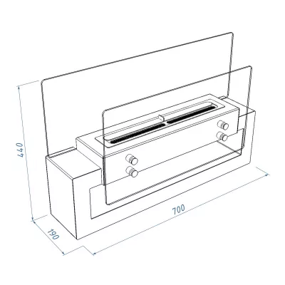 купить Биокамин Royal Thermo RTBFP-W700TG Taiga