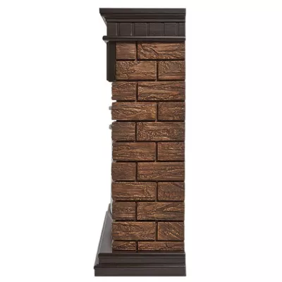 купить Портал Firelight Bricks Wood 30 камень коричневый, шпон темный дуб