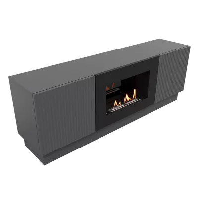 купить Тумба с биокамином Firelight BFP/P-1400L графит