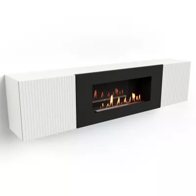 купить Тумба с биокамином Firelight BFP-P1700L белая