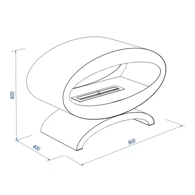 Биокамин Royal Thermo RTBFP-F900E Ellipse