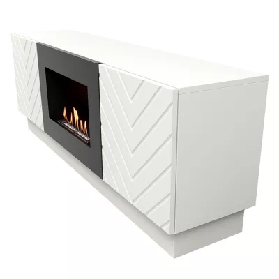 купить Тумба с биокамином Firelight BFP/P-1400V белая