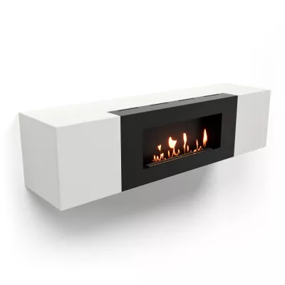 купить Тумба с биокамином Firelight BFP-P1600 белая