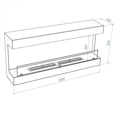 купить Биокамин Royal Thermo RTBFP-W120V View