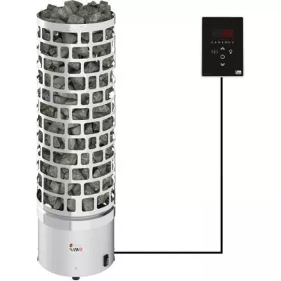 Электрическая печь SAWO Aries ARI3-45Ni2-P (4,5 кВт, нержавейка), выносной пульт (встроенный блок мощности, пульт покупается отдельно) как сделать