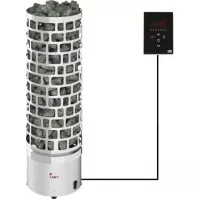 Электрическая печь SAWO ARIES ARI3-90Ni2-P (9 кВт, нержавейка), выносной пульт (встроенный блок мощности, пульт покупается отдельно)