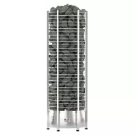 Электрическая печь SAWO TOWER TH6-120NS-P (12 кВт, нержавейка, круглая), выносной пульт (пульт и блок мощности докупаются отдельно)