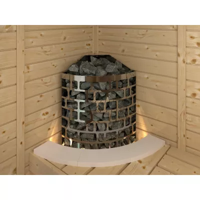 фото SAWO Монтажный фланец для печи TOWER TH4, TH5, ARI3, угловой, осина, арт. TH-COLLAR-W4-CNR-A