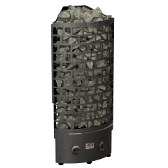 SAWO Электрическая печь Aries напольная угловая, с пультом, 6,0 кВт, черная, артикул ARI3-60NB-CNR-BL-P-C