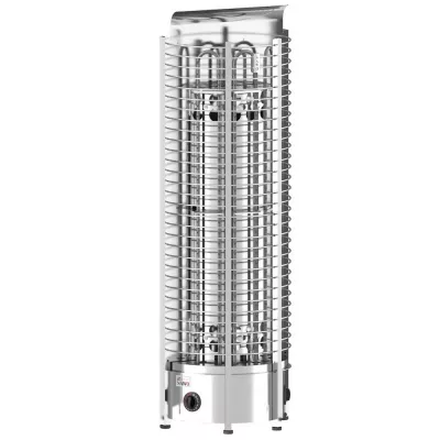 SAWO Электрическая печь SAWO Tower TH4-60NB-WL-P (6,0 кВт, напольная, встроен. пульт, нержавейка, пристенная) фото