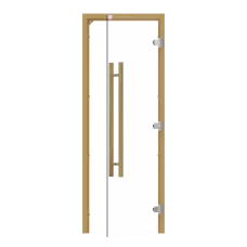 SAWO Дверь 7/19, прозрачная, правая, кедр, вертик ручка, 741-3SCD-R-2
