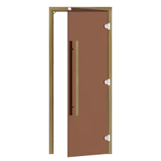 SAWO Дверь 7/19, бронза, левая, без порога, кедр, прямая, 741-3SGD-L-2