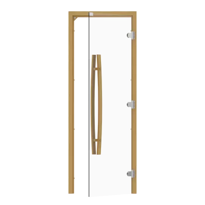 SAWO Дверь 7/19, прозрачная, левая, без порога, осина, изогнутая ручка, 741-3SCA-L-1 как сделать