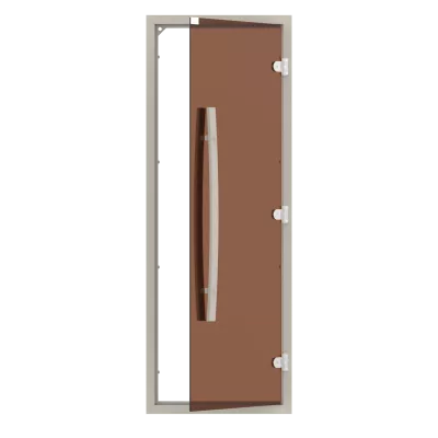 - SAWO Дверь 7/19, бронза с порогом, осина, изогнутая ручка, 741-4SGA картинка