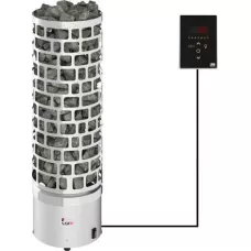 Электрическая печь SAWO Aries ARI3-45Ni2-P (4,5 кВт, нержавейка), выносной пульт (встроенный блок мощности, пульт покупается отдельно)