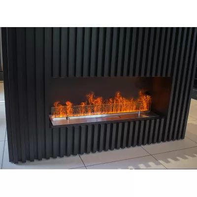 цена Электрический очаг Schones Feuer 3D FireLine 1000 со стальной крышкой