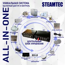 Steamtec TOLO MOMENT 90 - 9 кВт парогенераторы для хамама и турецкой бани / Серия PLATINUM со встроенной музыкой, пультом на 9-ти языках и возможностью монтажа без термодатчиков