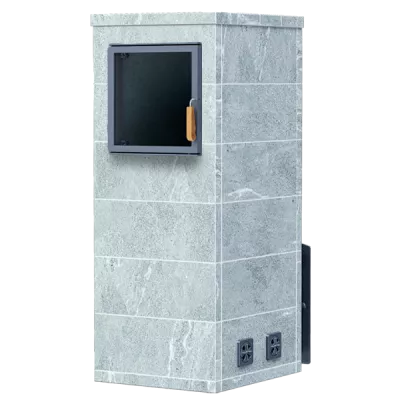 Чугунная печь для бани Комплект Гром 50 (П2) Русский пар 1620/60 Талькохлорит