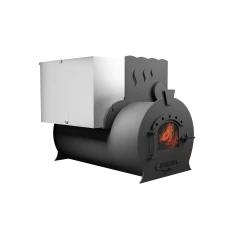 Печь Горыныч 2, каменка с правой стороны, малая дверь со стеклом