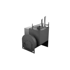 Печь Горыныч Мини, каменка закрытая с парогенератором с правой стороны